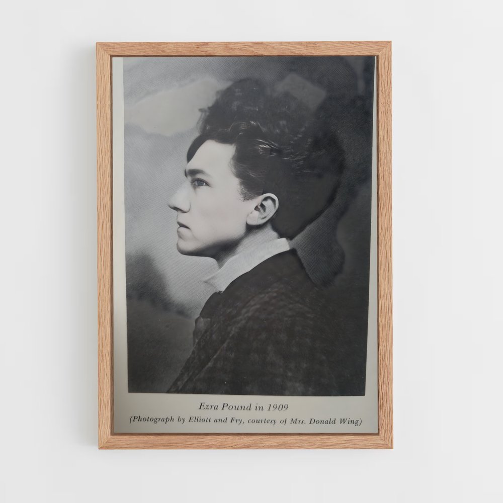 ap-ezra pound-3 cadre Bois clair
