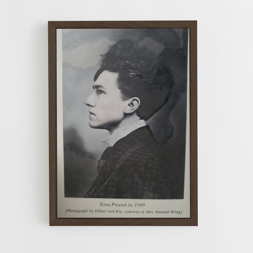 ap-ezra pound-3 cadre Bois foncé