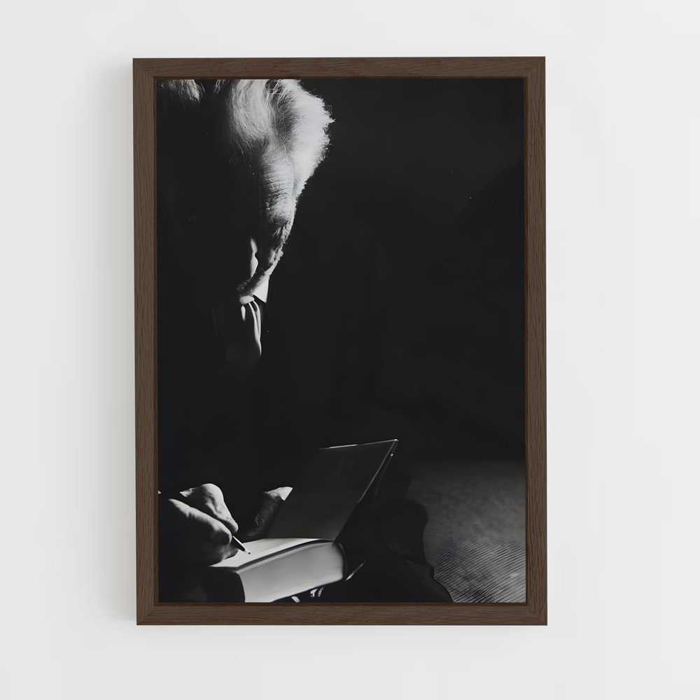 ap-ezra pound-5 cadre Bois foncé