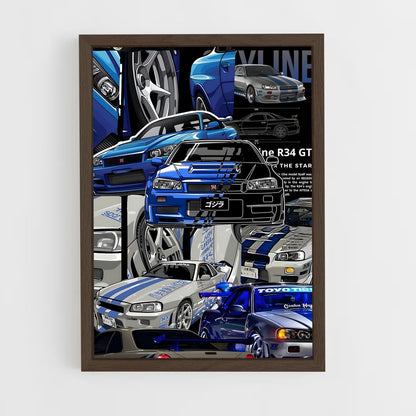ap-f1 gtr-8 cadre Bois foncé