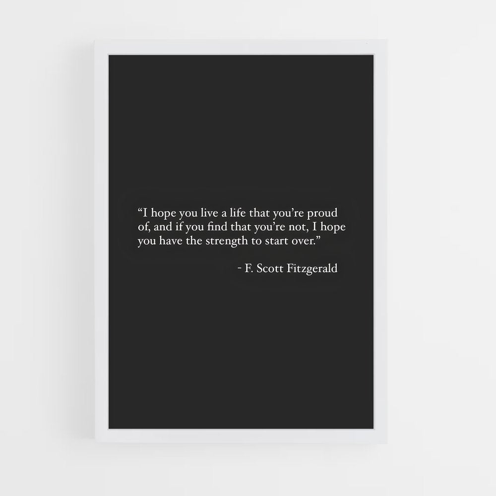 ap-f scott fitzgerald-1 cadre Blanc