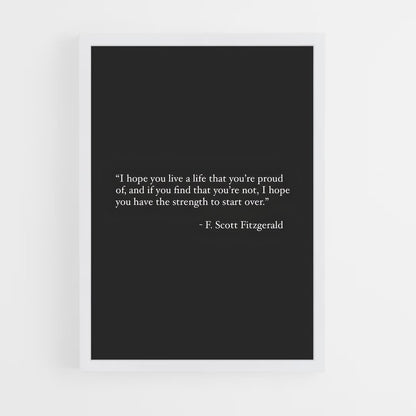 ap-f scott fitzgerald-1 cadre Blanc
