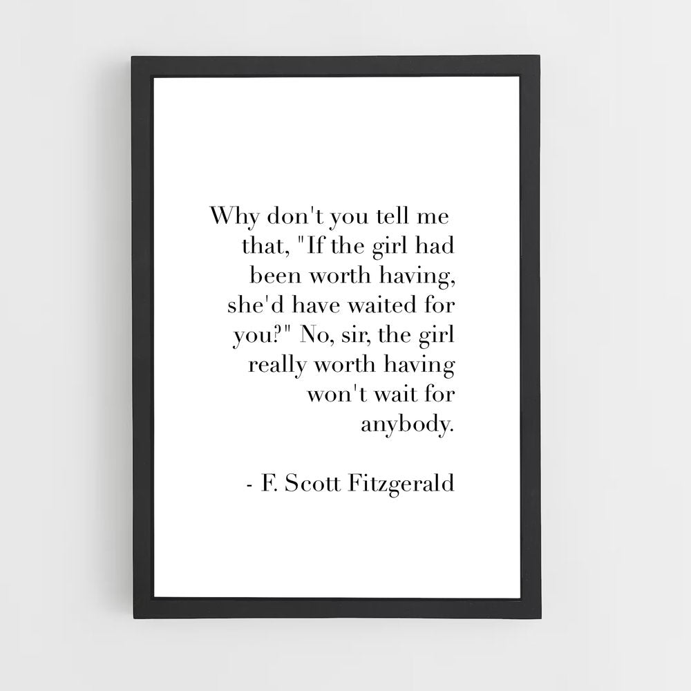 ap-f scott fitzgerald-4 cadre Noir