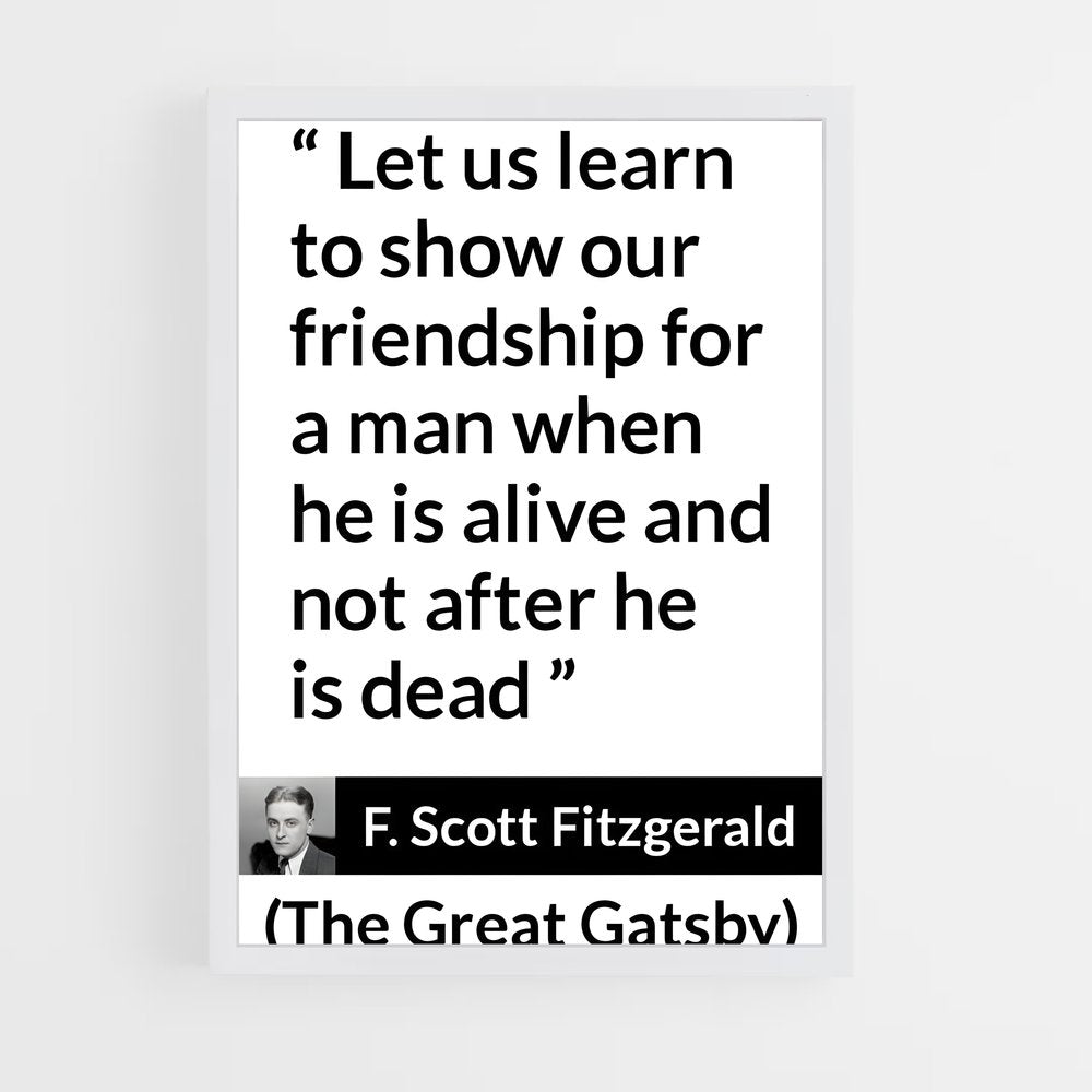 ap-f scott fitzgerald-5 cadre Blanc