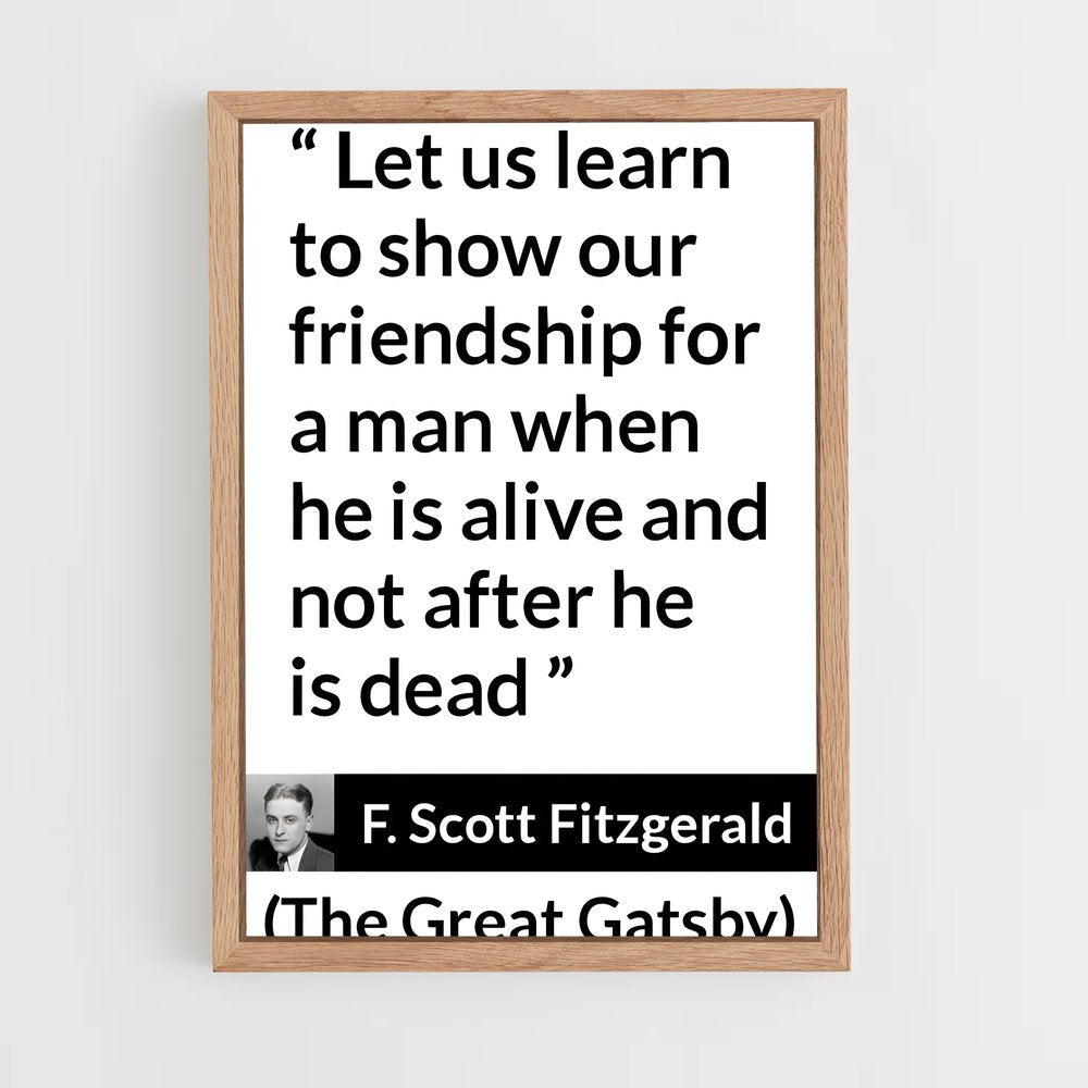 ap-f scott fitzgerald-5 cadre Bois clair