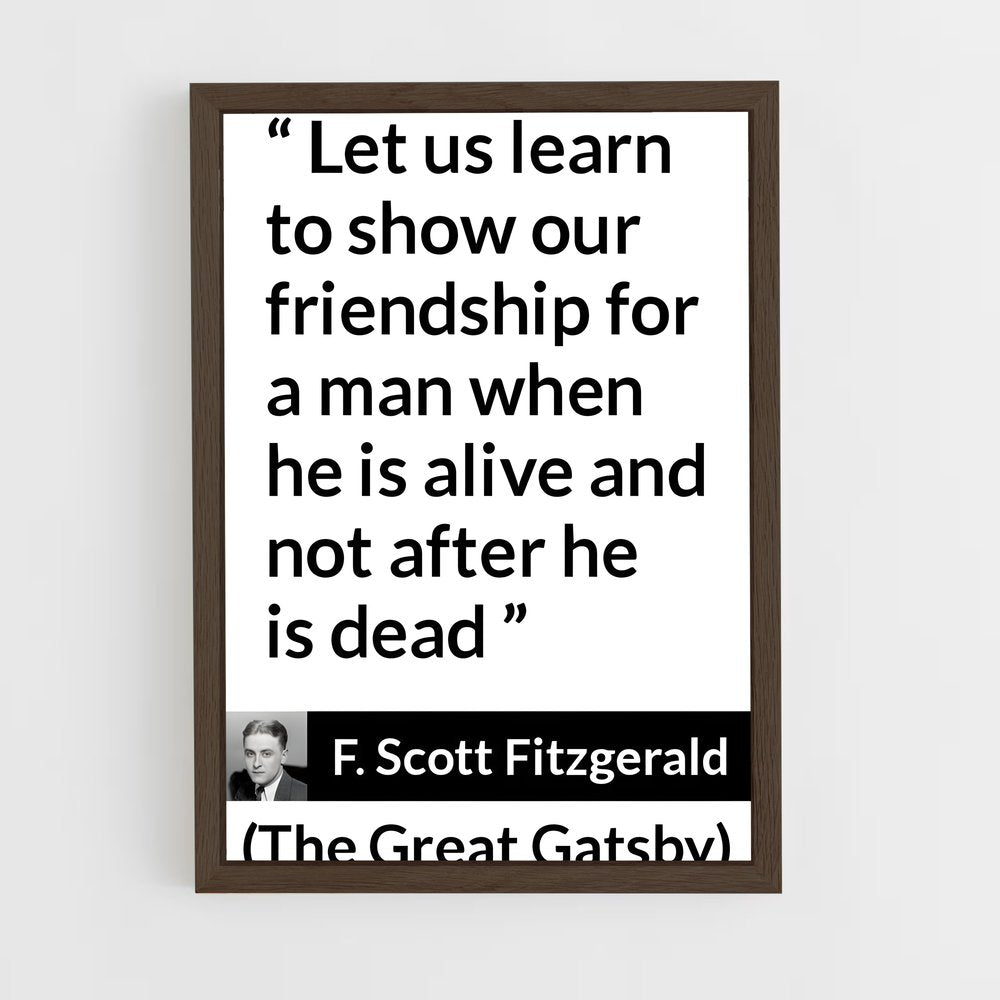 ap-f scott fitzgerald-5 cadre Bois foncé