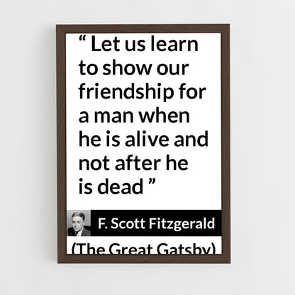 ap-f scott fitzgerald-5 cadre Bois foncé