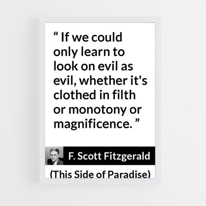 ap-f scott fitzgerald-6 cadre Blanc