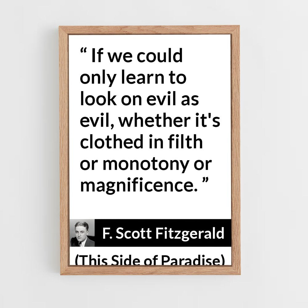 ap-f scott fitzgerald-6 cadre Bois clair
