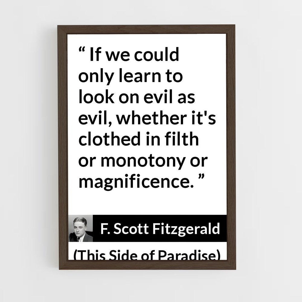 ap-f scott fitzgerald-6 cadre Bois foncé