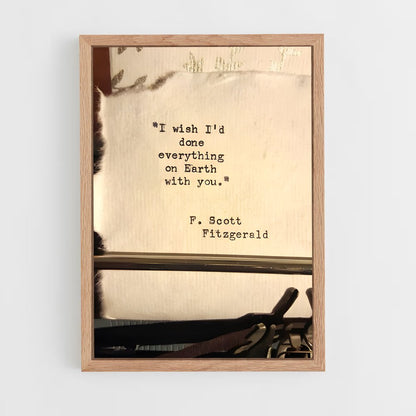 ap-f scott fitzgerald-7 cadre Bois clair
