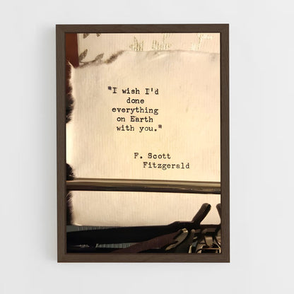 ap-f scott fitzgerald-7 cadre Bois foncé