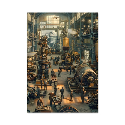Poster Usine Mécanique