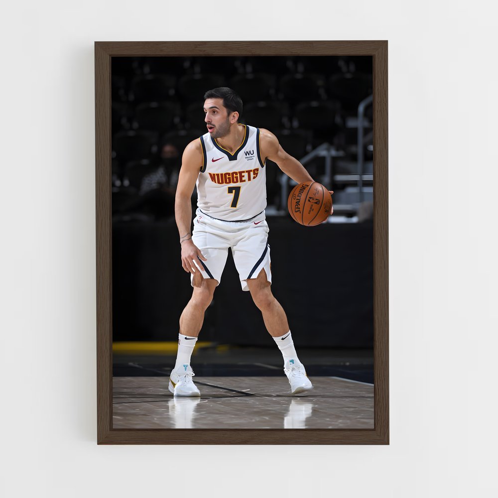 ap-facundo campazzo-7 cadre Bois foncé