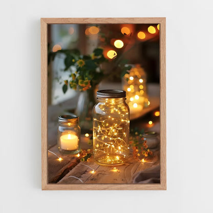 ap-fairy lights-10 cadre Bois clair