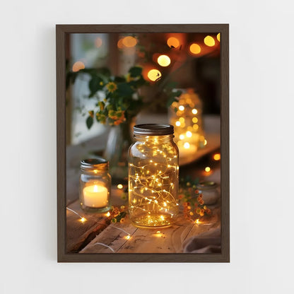 ap-fairy lights-10 cadre Bois foncé