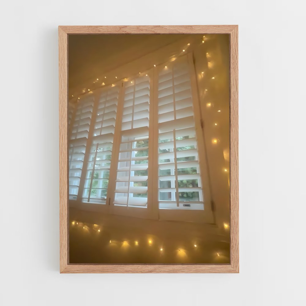 ap-fairy lights-2 cadre Bois clair