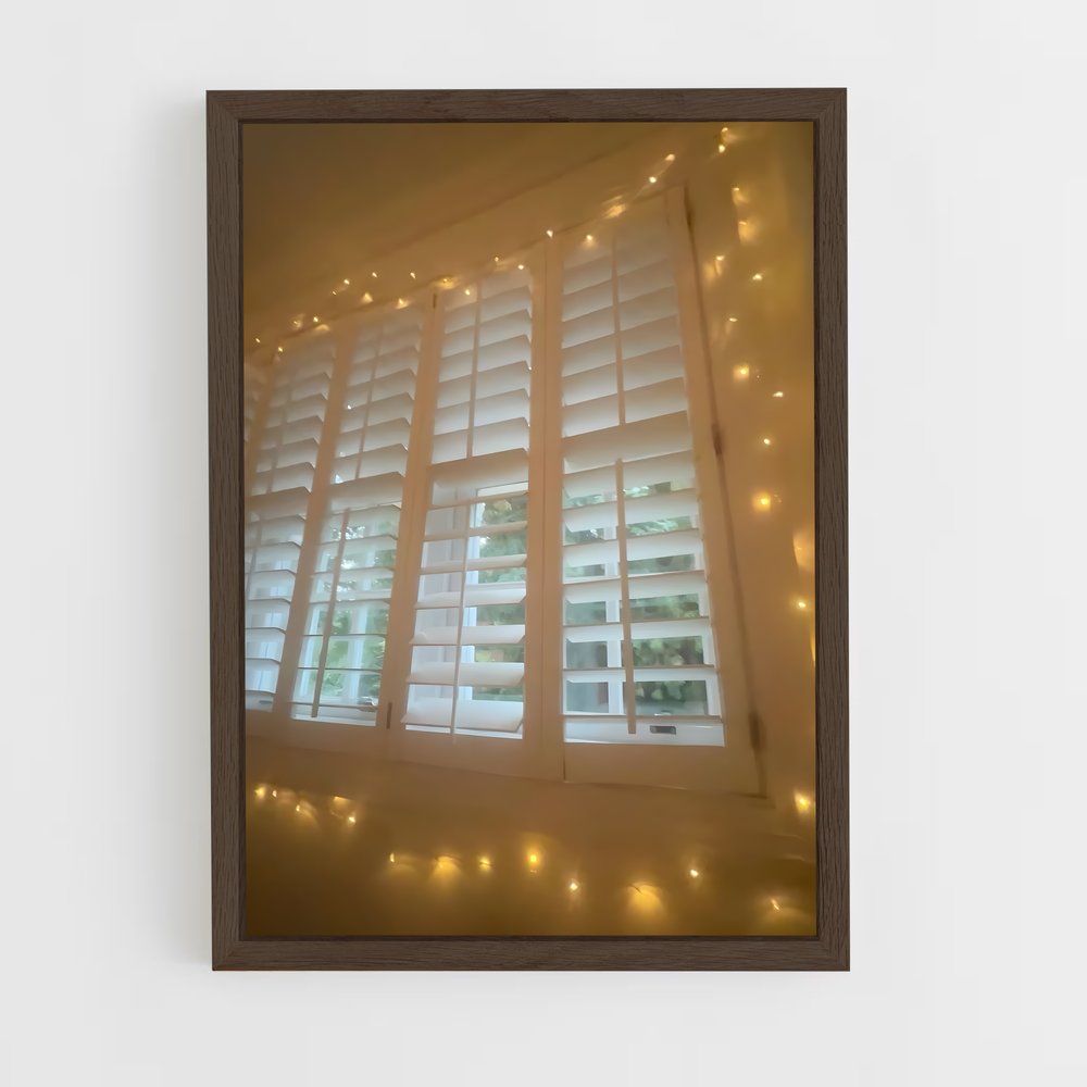 ap-fairy lights-2 cadre Bois foncé