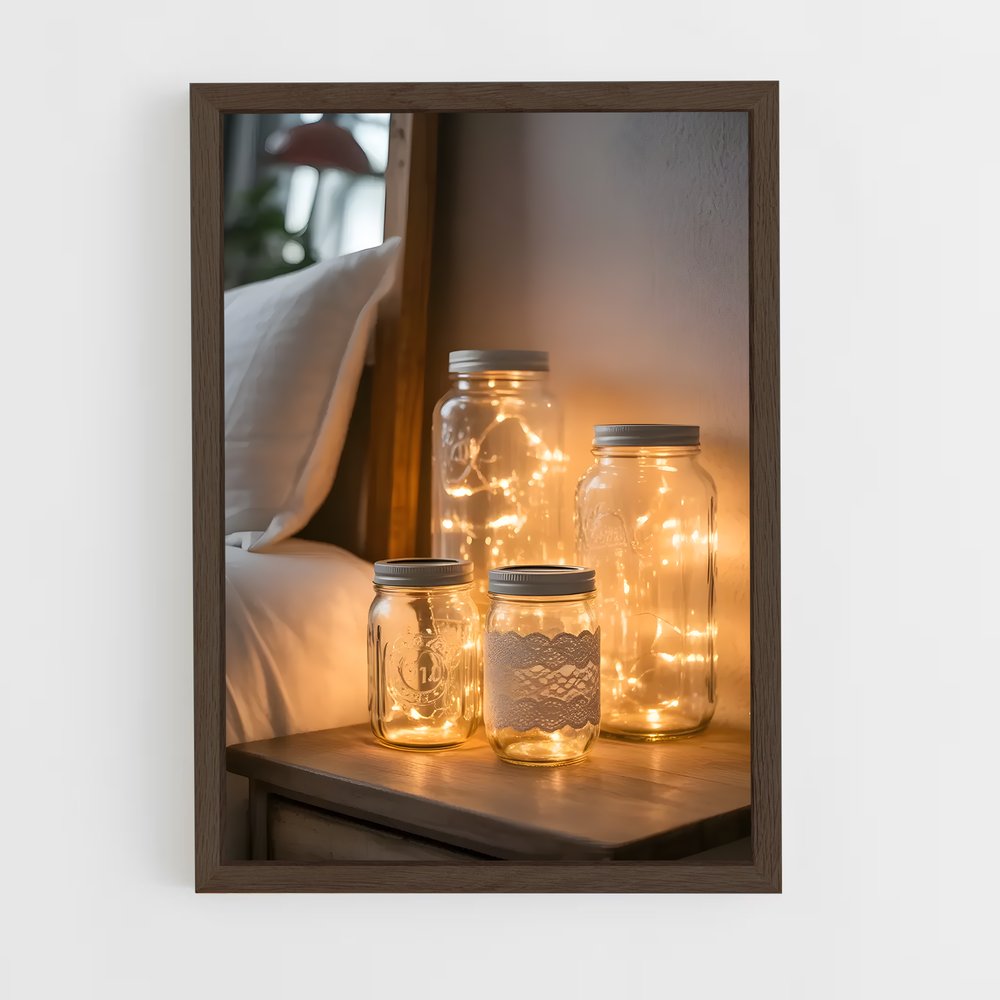 ap-fairy lights-3 cadre Bois foncé