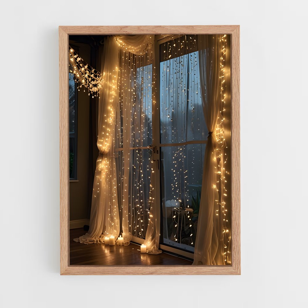 ap-fairy lights-5 cadre Bois clair
