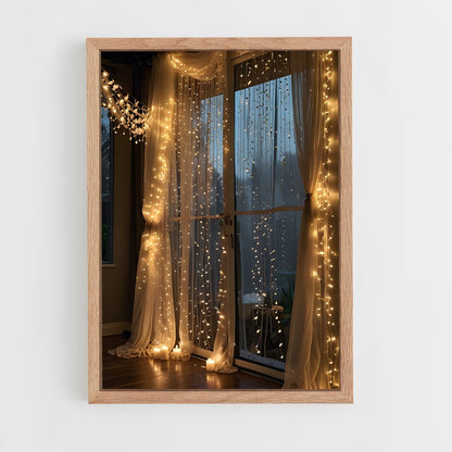 ap-fairy lights-5 cadre Bois clair