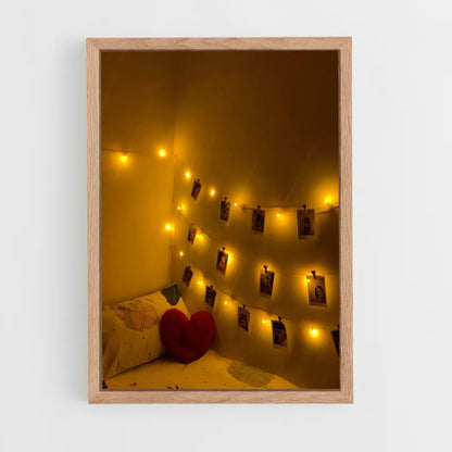 ap-fairy lights-8 cadre Bois clair