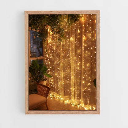 ap-fairy lights-9 cadre Bois clair