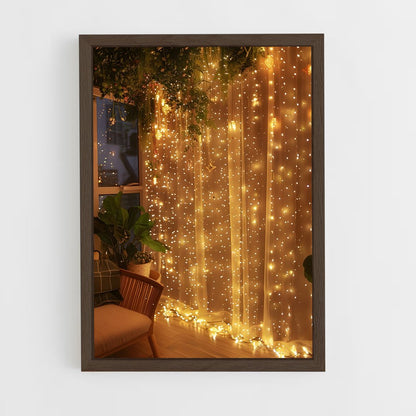 ap-fairy lights-9 cadre Bois foncé