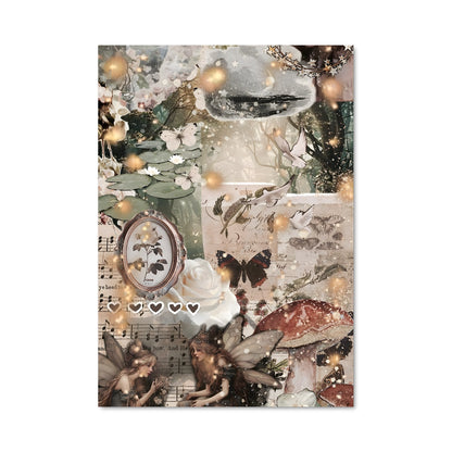 Poster Horloge Fleurie
