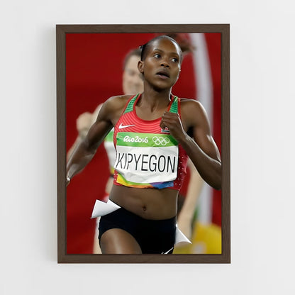 ap-faith kipyegon-1 cadre Bois foncé