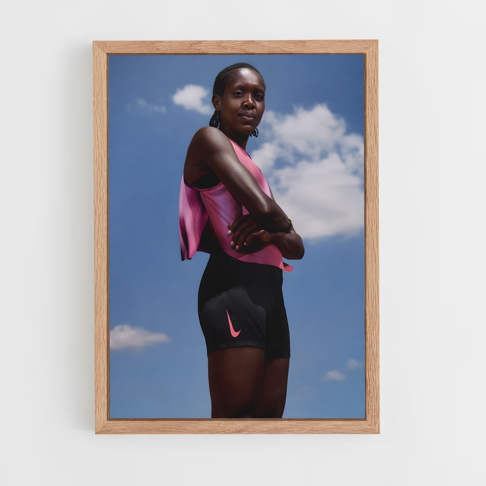 ap-faith kipyegon-3 cadre Bois clair