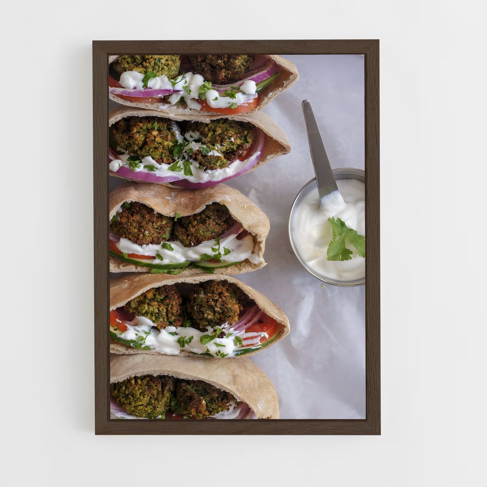 ap-falafel-8 cadre Bois foncé