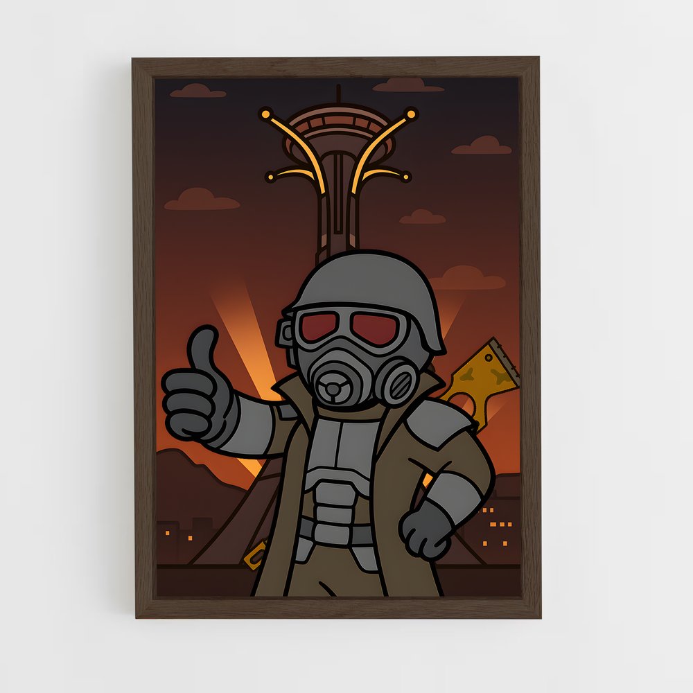 ap-fallout-7 cadre Bois foncé
