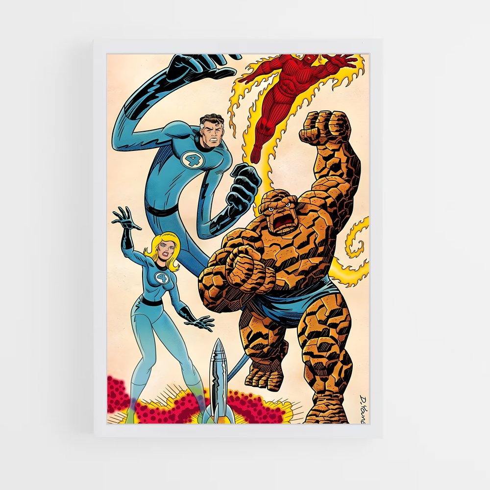 ap-fantastic four-3 cadre Blanc