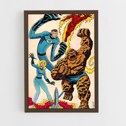 ap-fantastic four-3 cadre Bois foncé