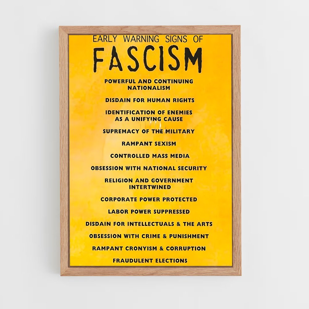 ap-fascism-2 cadre Bois clair
