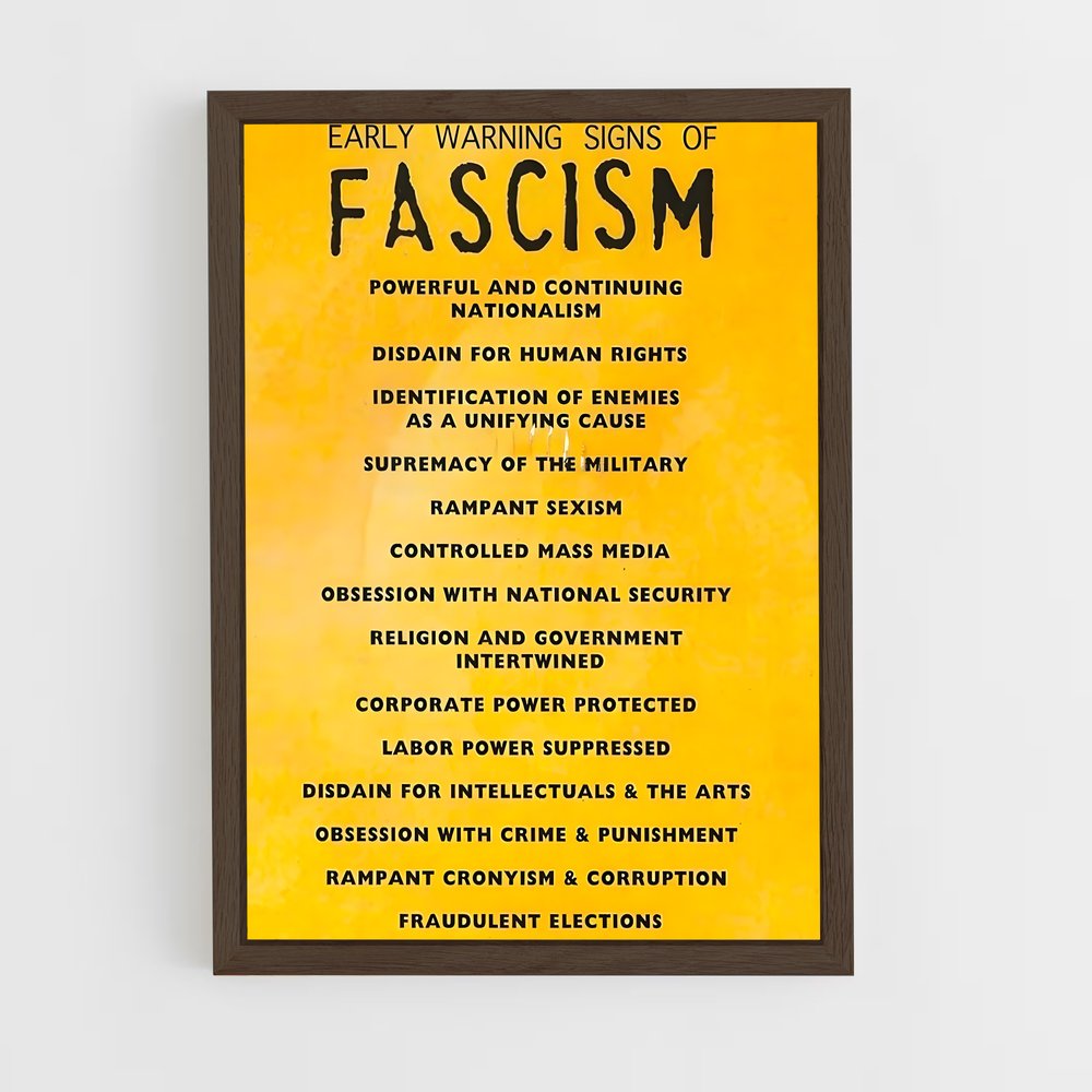 ap-fascism-2 cadre Bois foncé