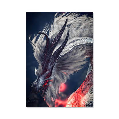 Poster Dragon de Lueur Rouge