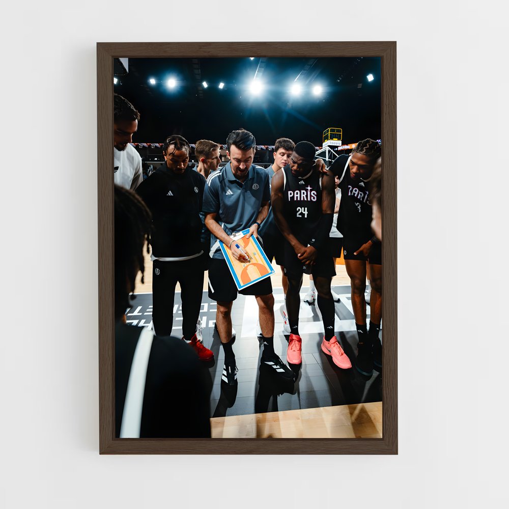 ap-fc barcelona basketball-2 cadre Bois foncé