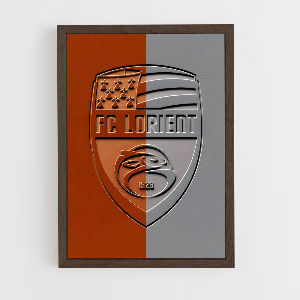 ap-fc lorient-6 cadre Bois foncé