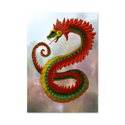 Poster Dragon Écarlate