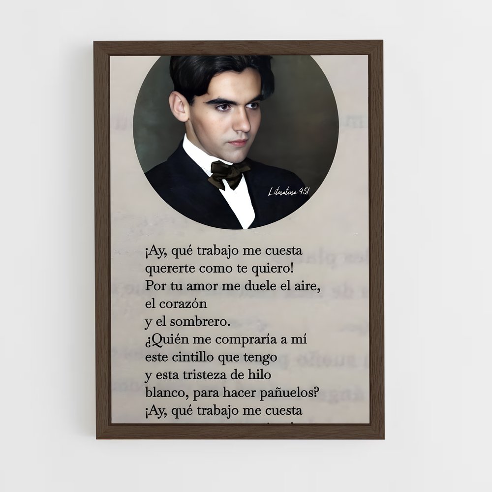 ap-federico garcia lorca-2 cadre Bois foncé