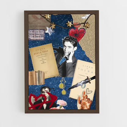 ap-federico garcia lorca-3 cadre Bois foncé