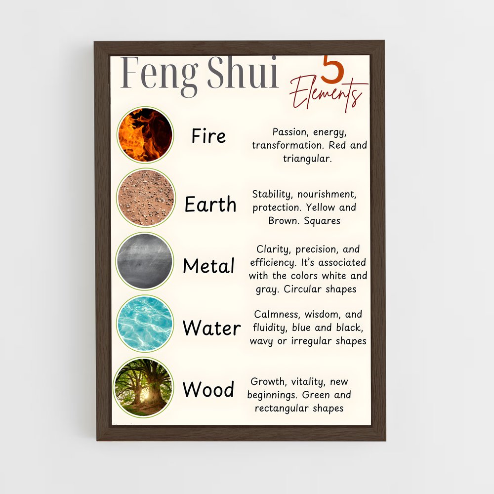 ap-feng shui-1 cadre Bois foncé