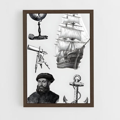 ap-ferdinand magellan-2 cadre Bois foncé