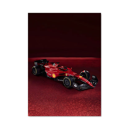 Poster Ferrari F1-75 Red Racer