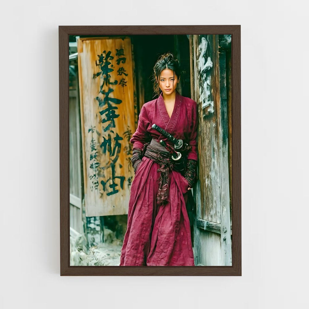 ap-feudal japan-1 cadre Bois foncé