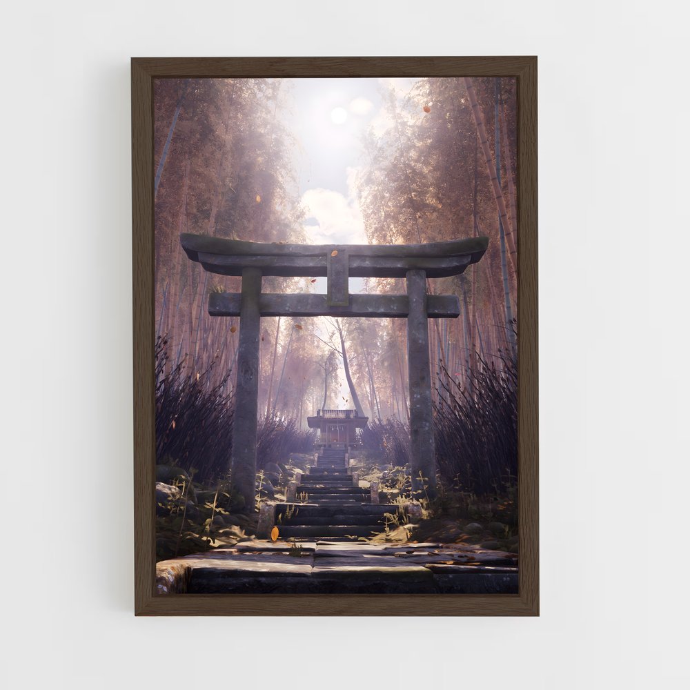 ap-feudal japan-2 cadre Bois foncé