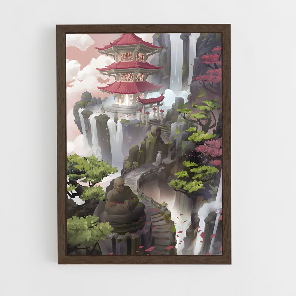 ap-feudal japan-5 cadre Bois foncé