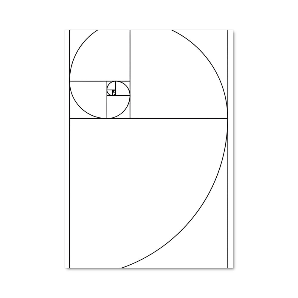 Poster Spirale Dorée